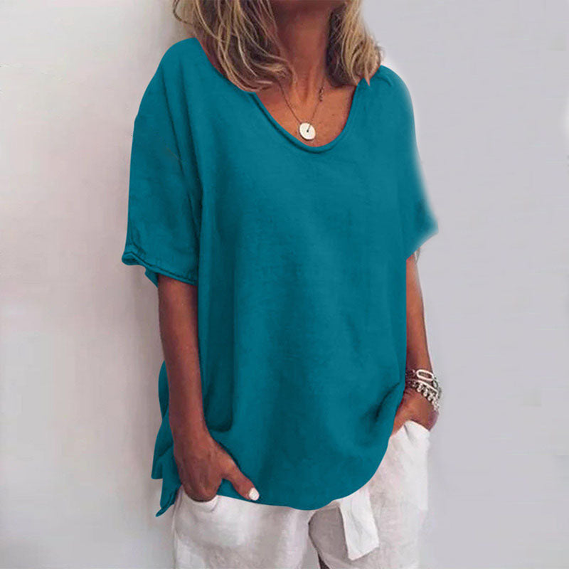 Natalie | casual oversized t-shirt met ronde hals