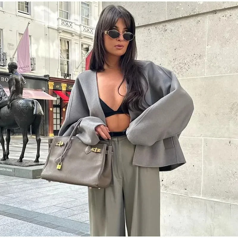 Amelia | oversized wollen jas