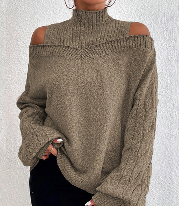 Alayá Coltrui | Stijlvolle Off-shoulder wintertrui voor dames