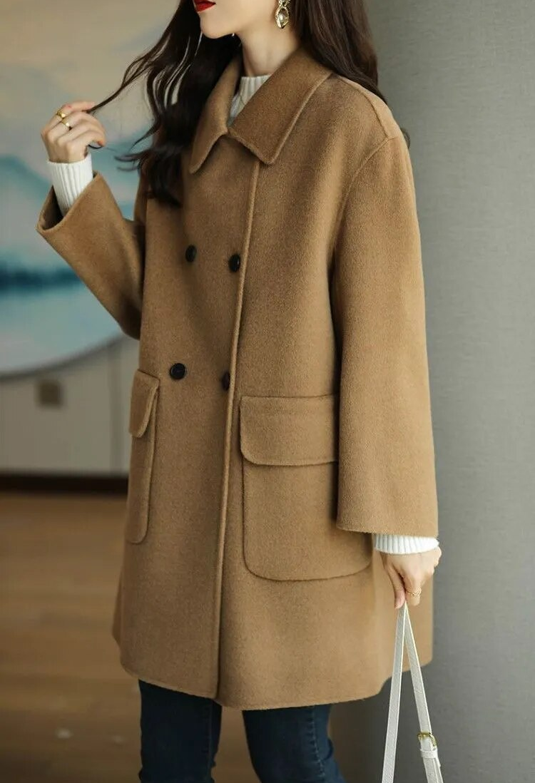 Alora | Wollen dames winterjas
