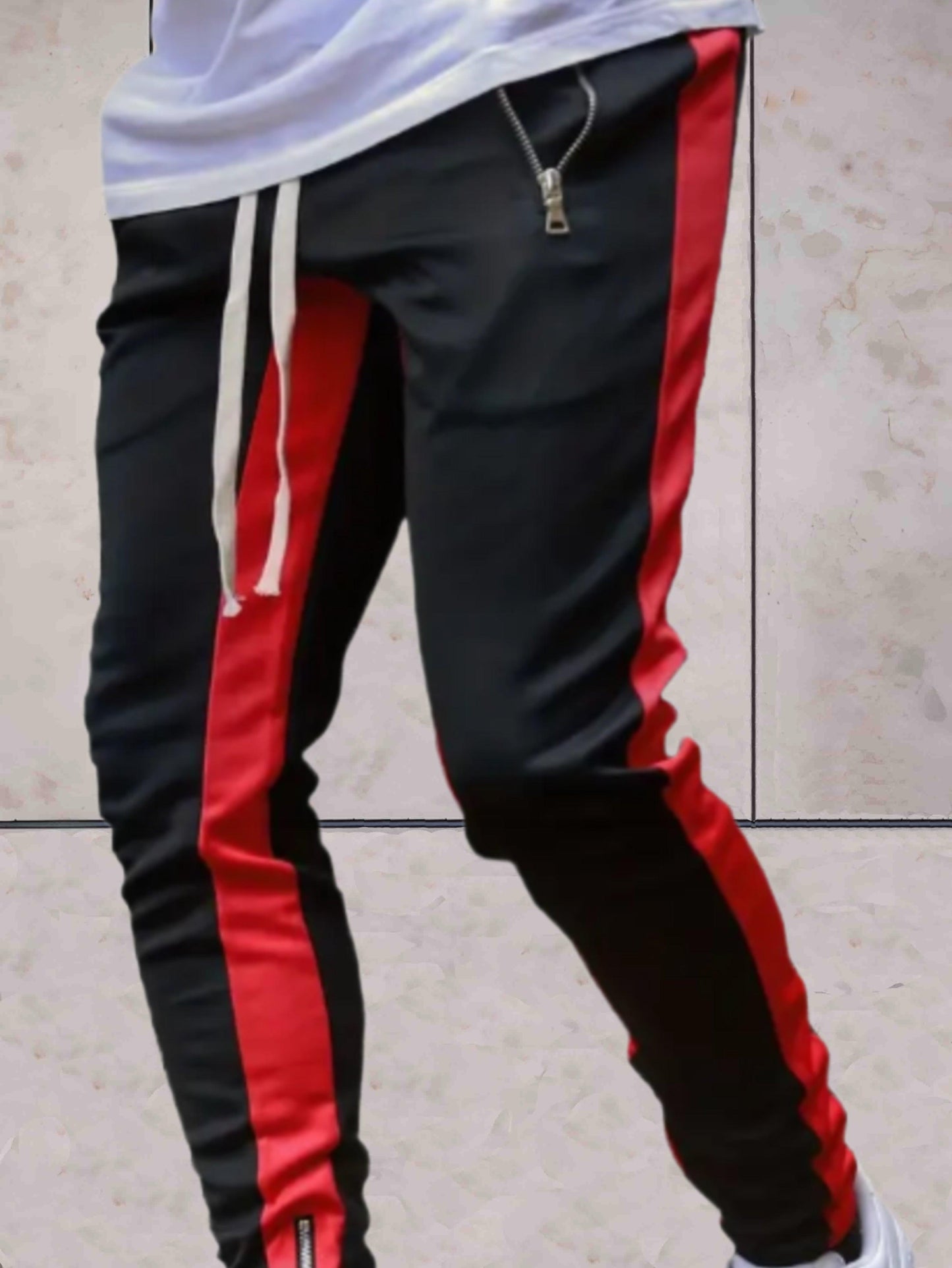 Wiley - Tweekleurige joggers met ribbels voor heren met zakken broek