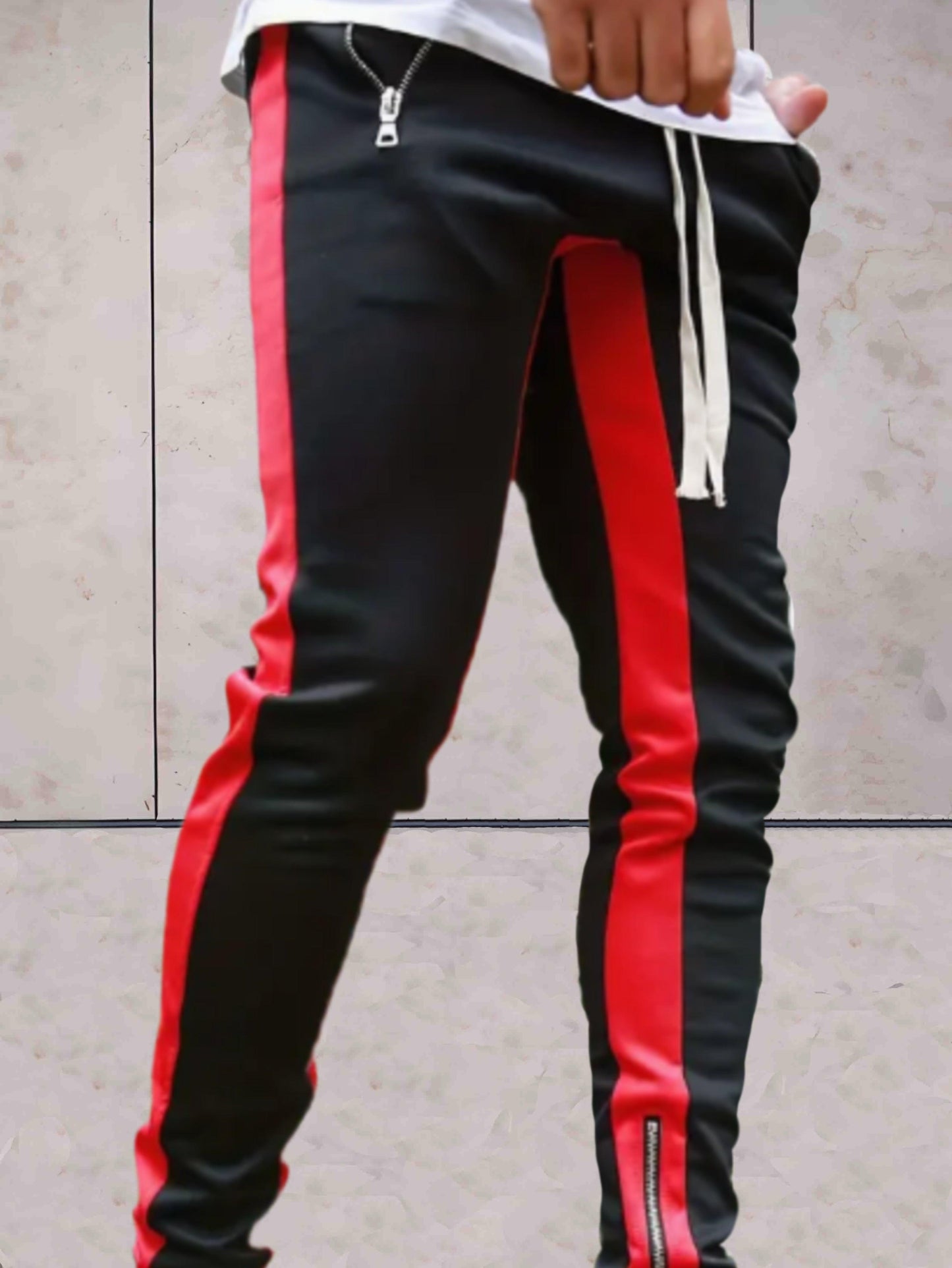 Wiley - Tweekleurige joggers met ribbels voor heren met zakken broek