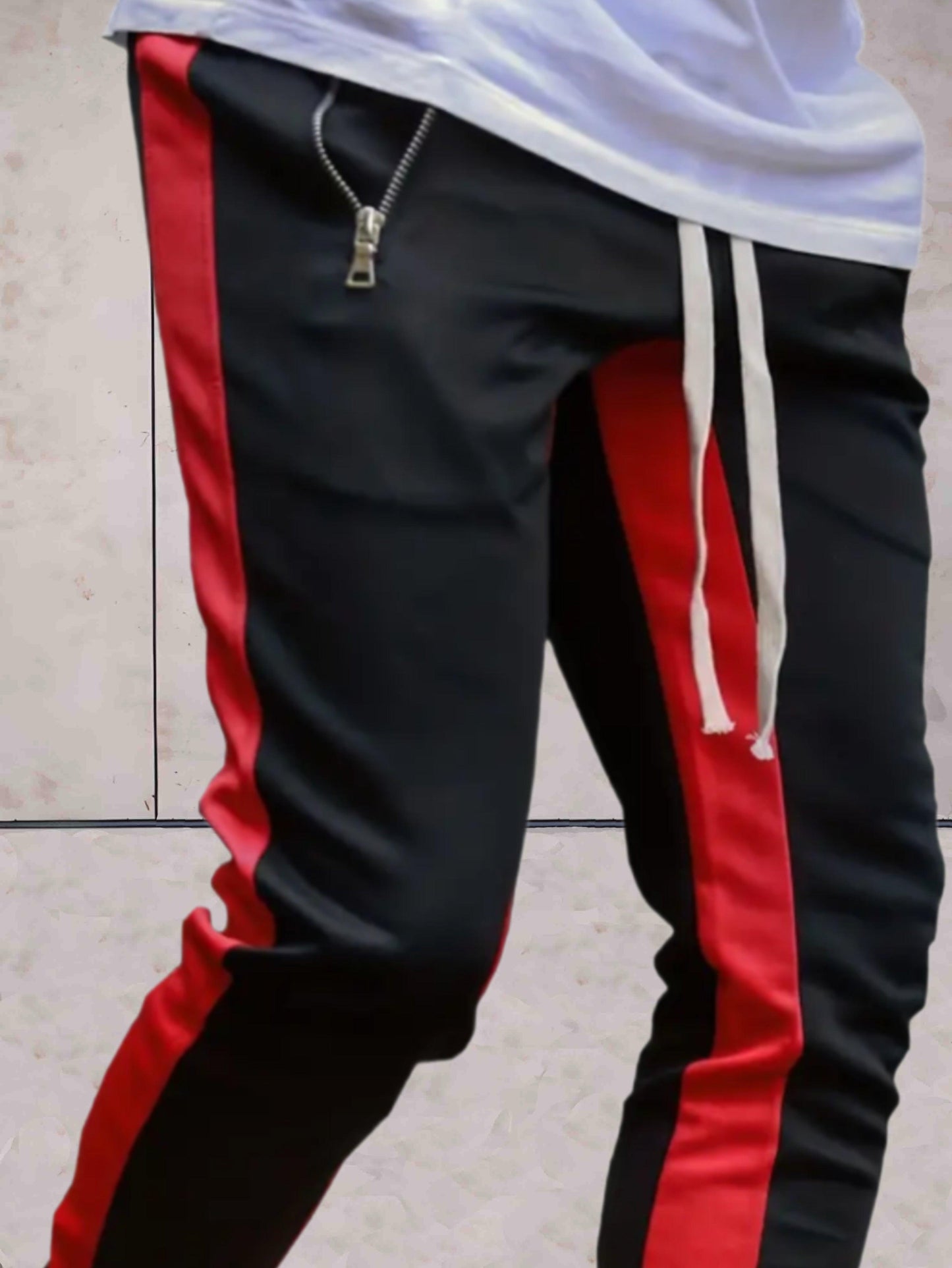 Wiley - Tweekleurige joggers met ribbels voor heren met zakken broek