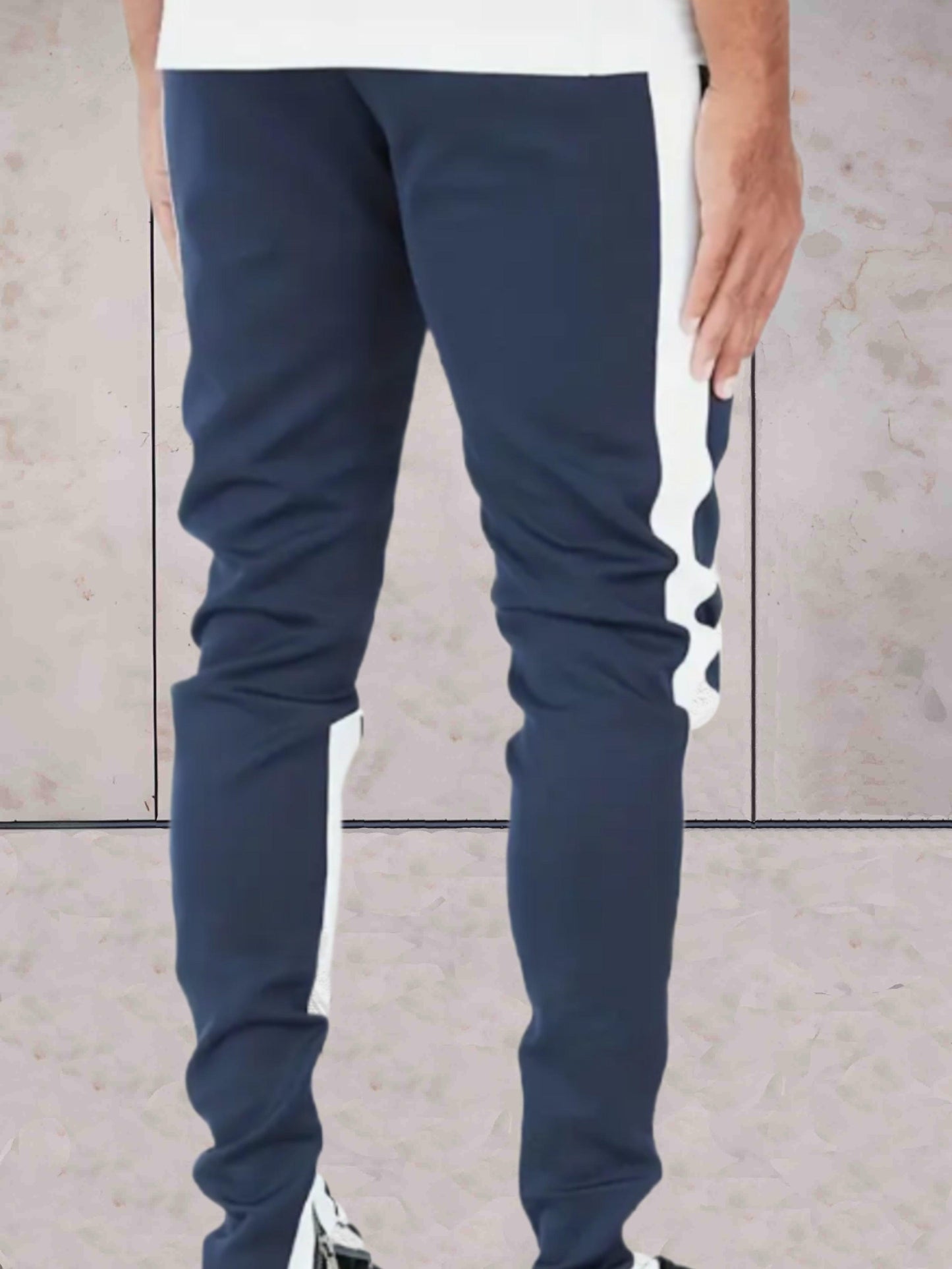 Wiley - Tweekleurige joggers met ribbels voor heren met zakken broek