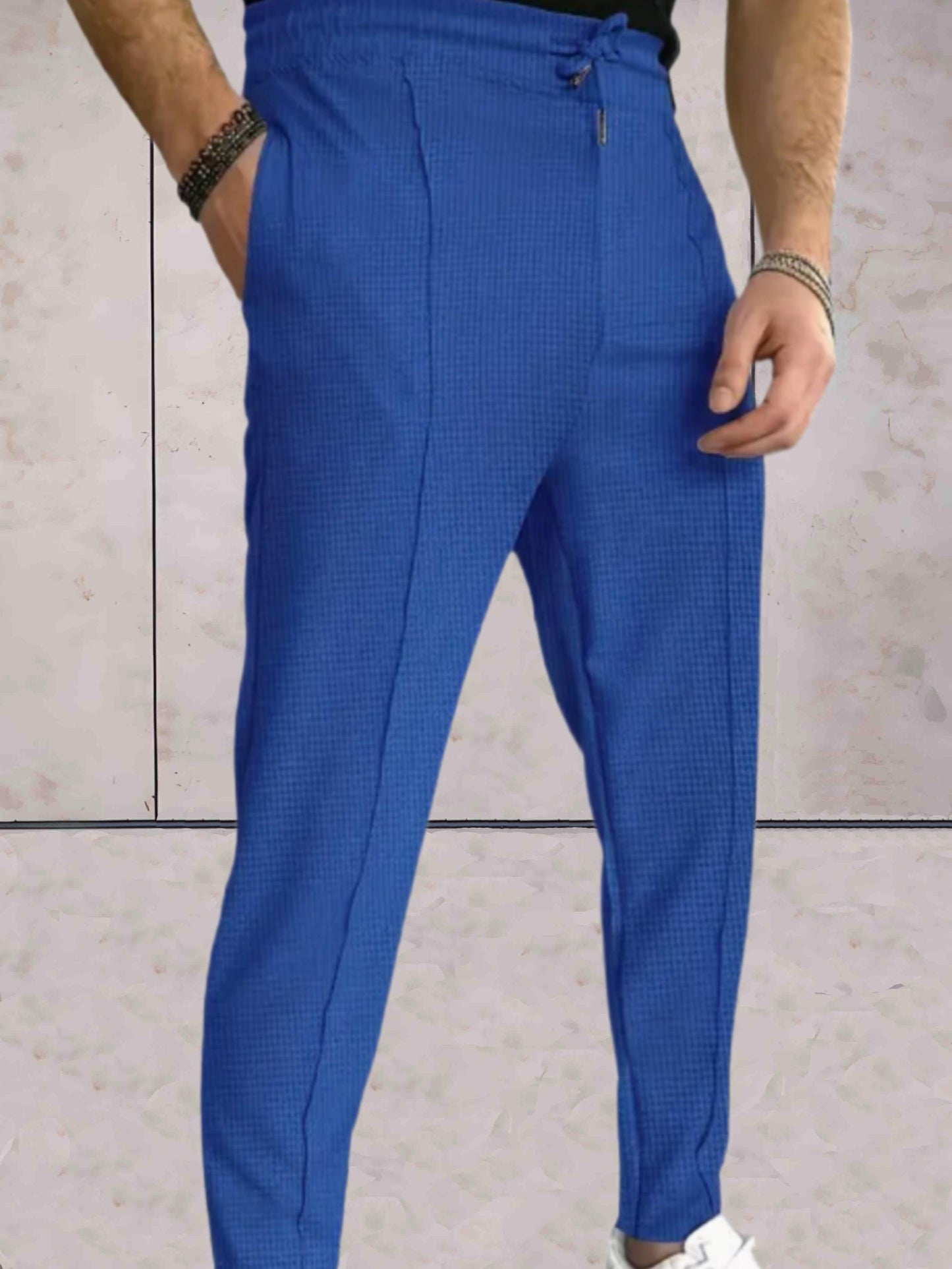 Marshall - Mooi zittende jogger voor heren met strik en zakken broek