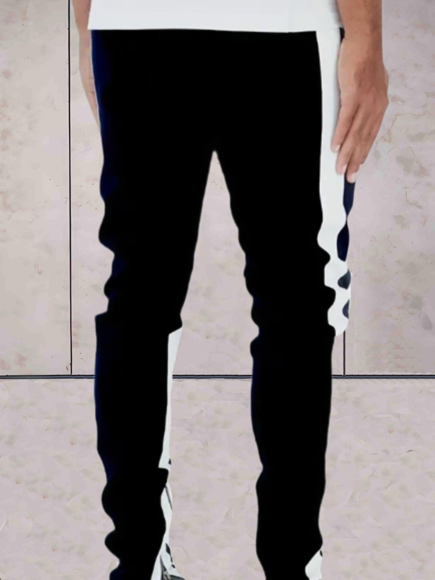 Wiley - Tweekleurige joggers met ribbels voor heren met zakken broek
