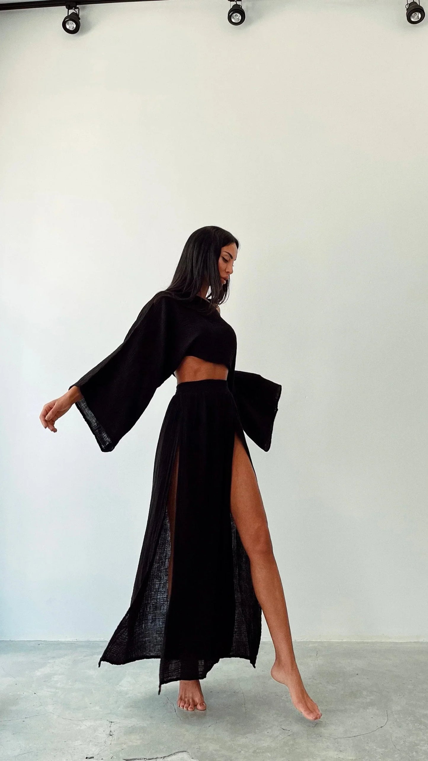 Mara | boho crop top en maxi rok sets