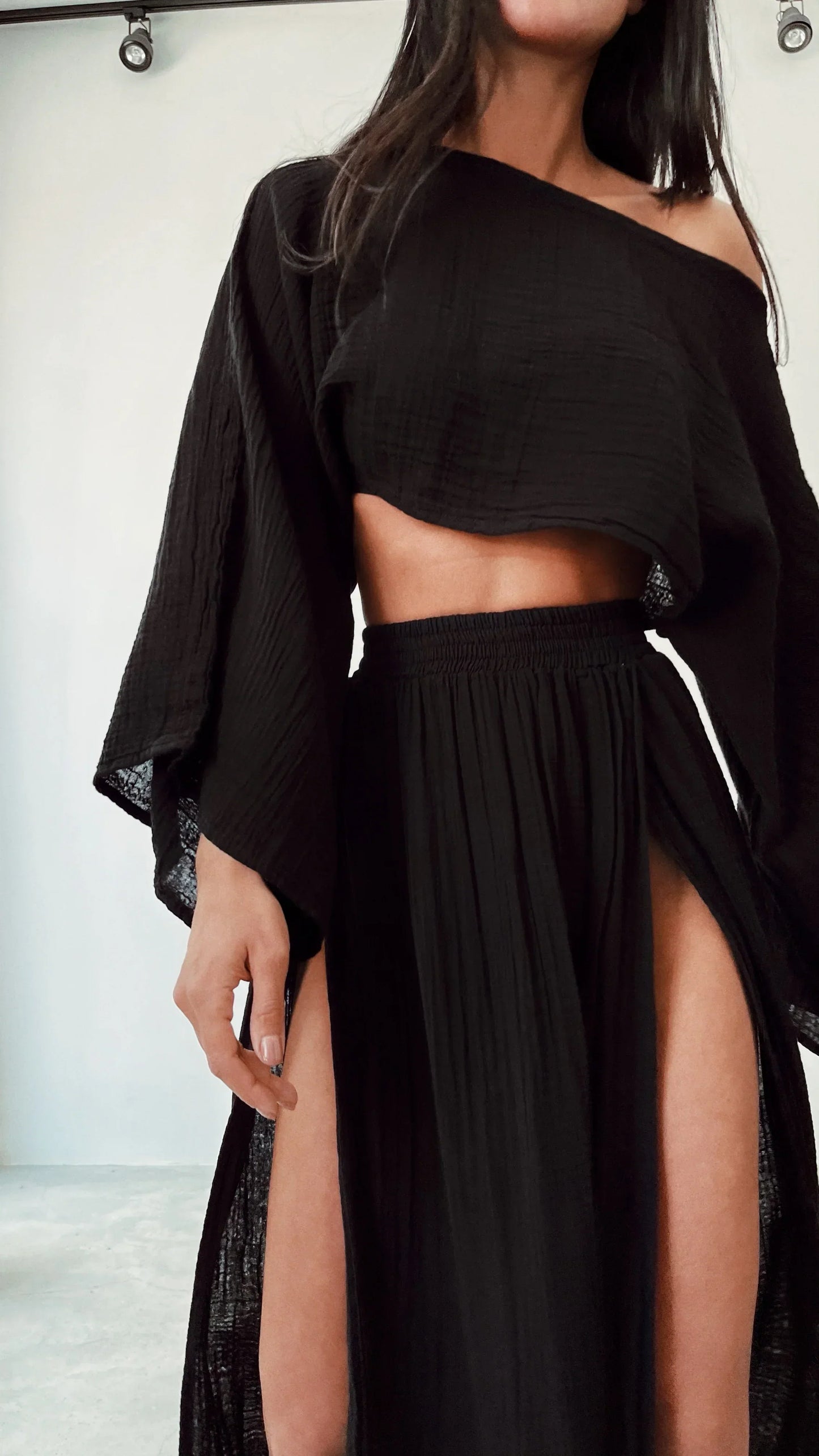 Mara | boho crop top en maxi rok sets