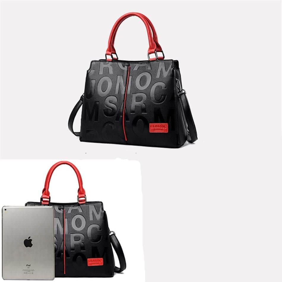 Elegancia | modieuze handtas met reliëfletters