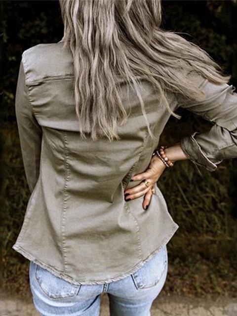 Batty | stijlvolle lange blouse met knopen
