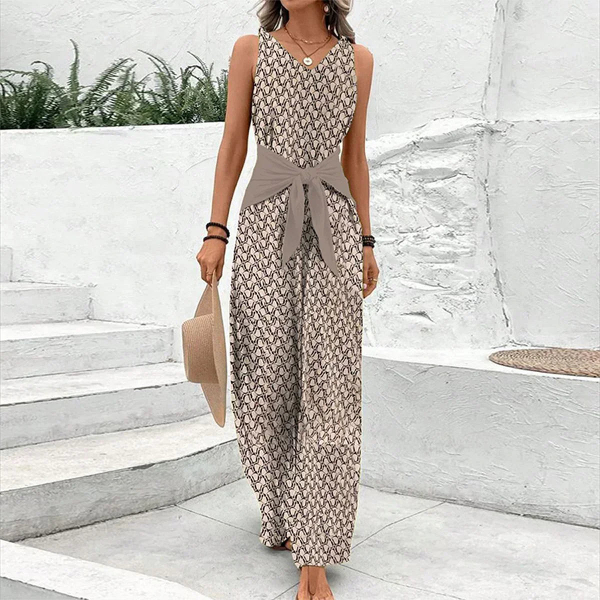 Hanne | elegante mouwloze jumpsuit