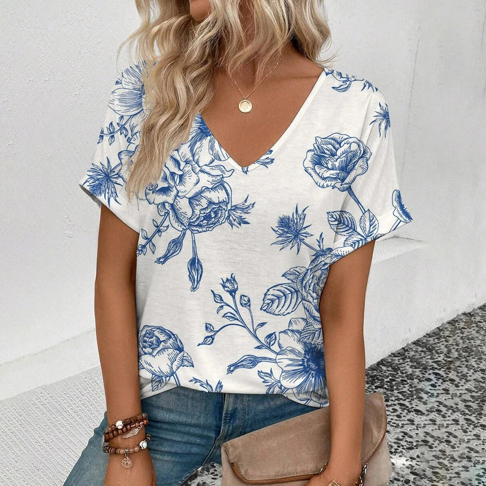 Celeste | t-shirt met bloemenpatroon