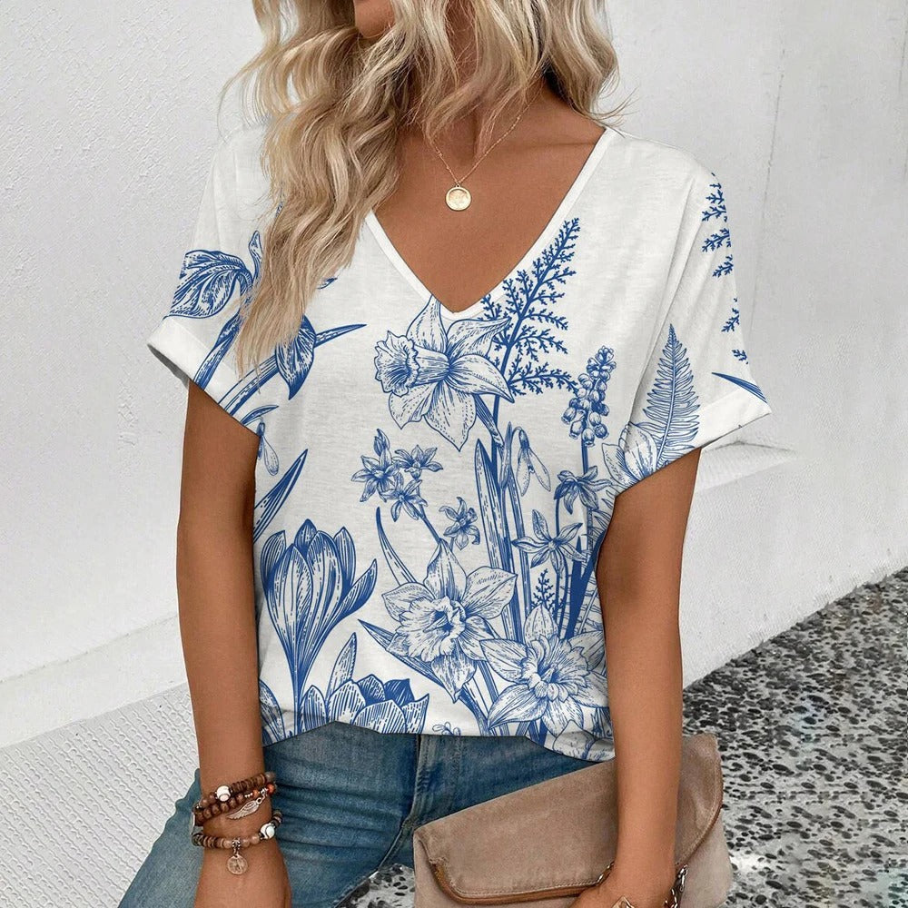 Celeste | t-shirt met bloemenpatroon