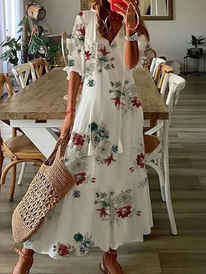 Sania - Boheemse maxi jurk