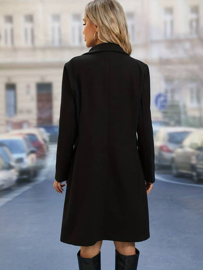 Winterjas met V-hals