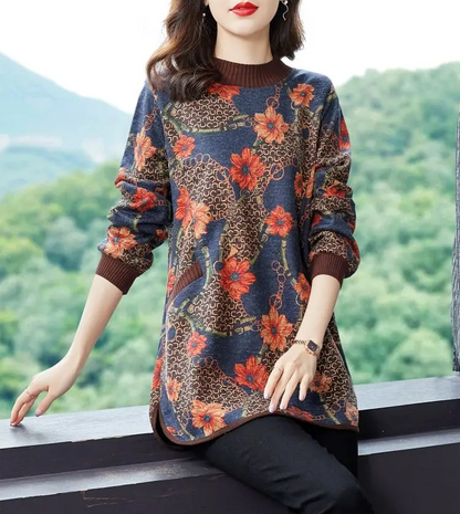 Nadia | Damestrui met fleecezakprint