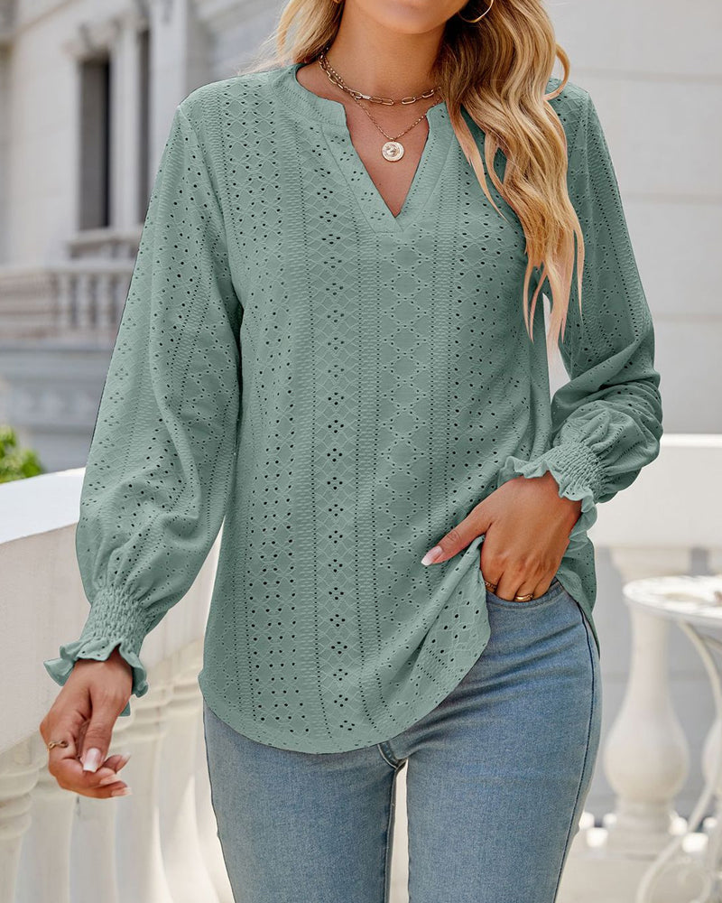 Doutzen | Dames V-hals blouse