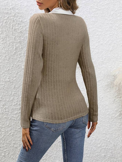 Modieuze gebreide trui