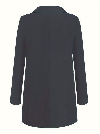 Effen gekleurde blazer met open voorkant - Grace