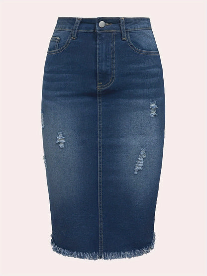 Blauwe Denim Rok - Lily