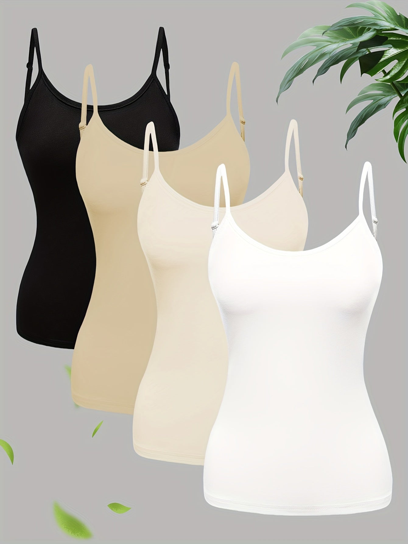 Effen 4-pack Cami Tops - Scarlett