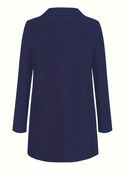 Effen gekleurde blazer met open voorkant - Grace