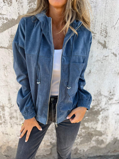 Chessie - Casual jas met rits en capuchon