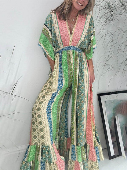 Yuna | Comfy florel mouwen jurk