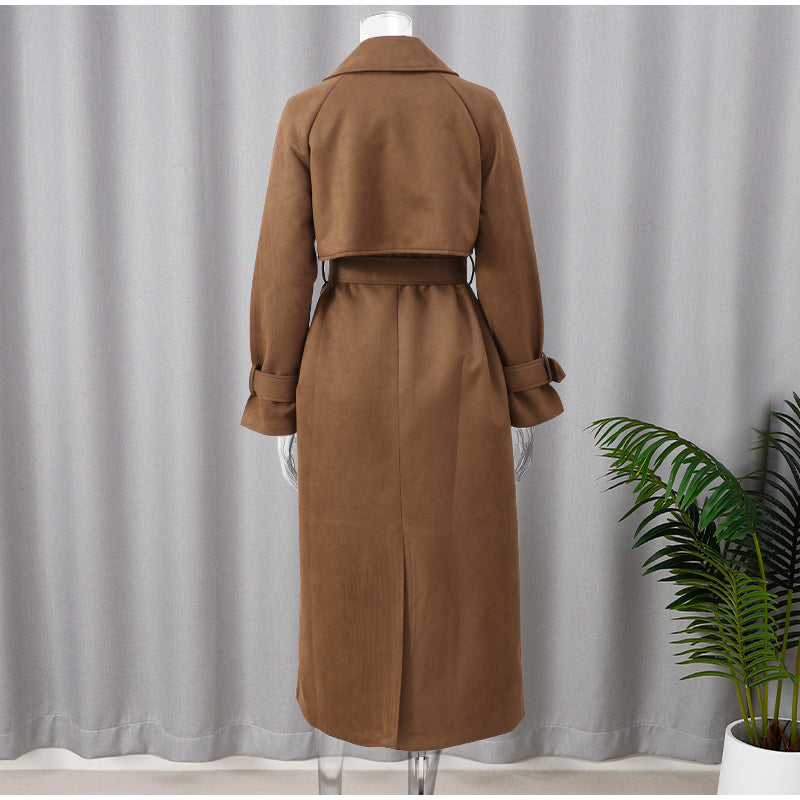 ModeParisienne® Annelies | Vintage Khaki Lange Jas