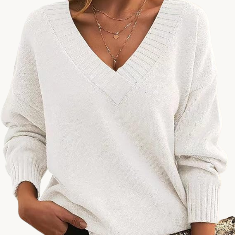 Esmée | kasjmier trui met v-hals voor dames