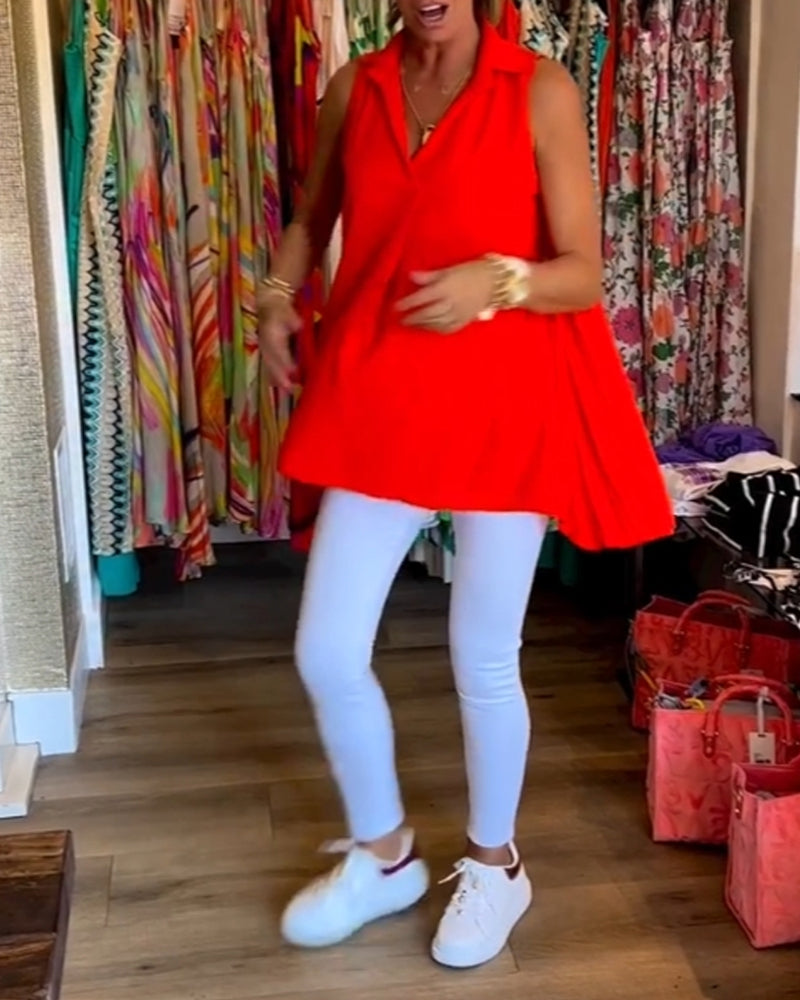 Ilse | luchtige mouwloze tuniek