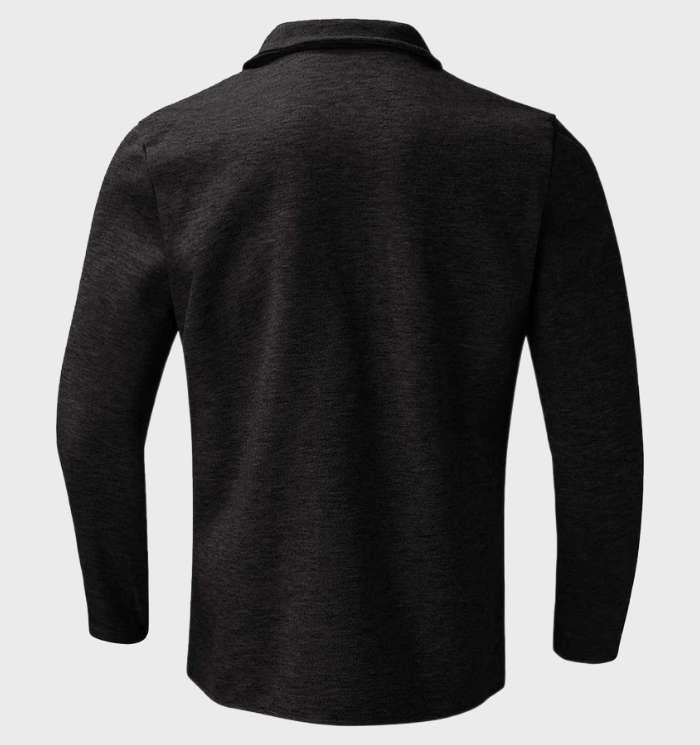 Kyle - wollen jas in basic stijl met zakken en knoopsluiting