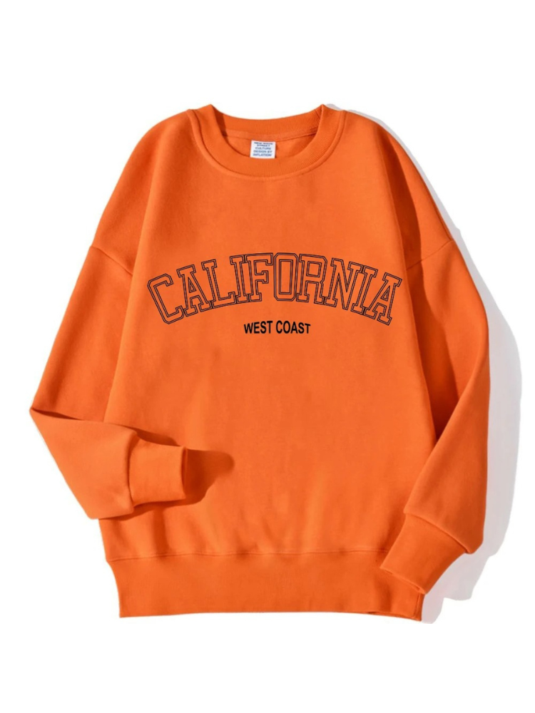Maxine - Streetwear Herfst California West Coast Oversized Sweatshirt voor Vrouwen