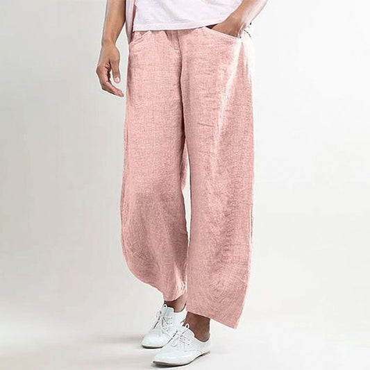 Informeel eenkleurige broek voor dames