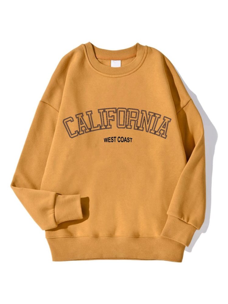 Maxine - Streetwear Herfst California West Coast Oversized Sweatshirt voor Vrouwen