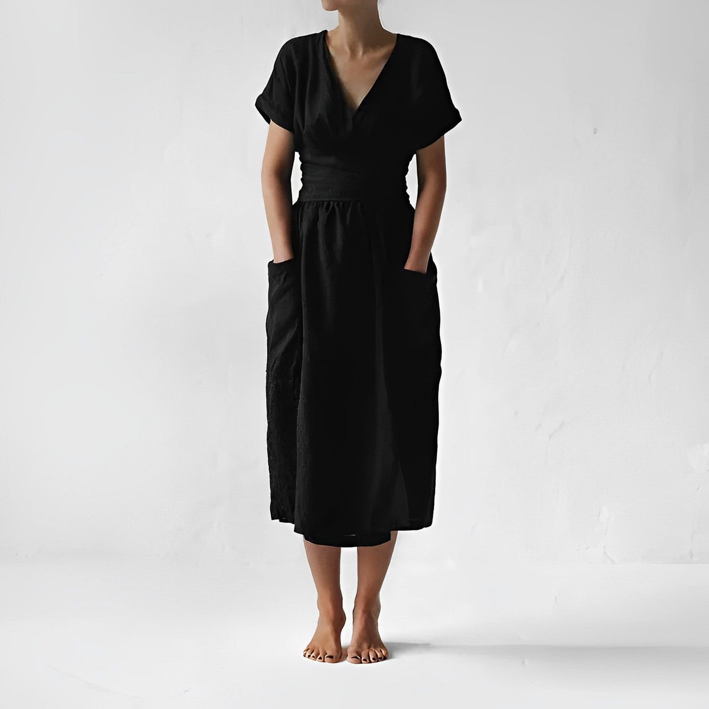 Malia - Elegante en Comfortabele Zomerse Linnen Jurk voor Vrouwen