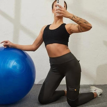 Women's Cargo Leggings™ | Rekbare Sexy Yoga Broek