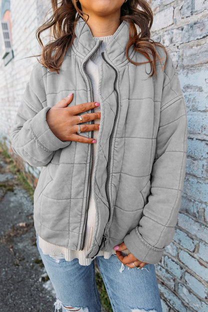 Gevoerde Puffer Jas met Capuchon