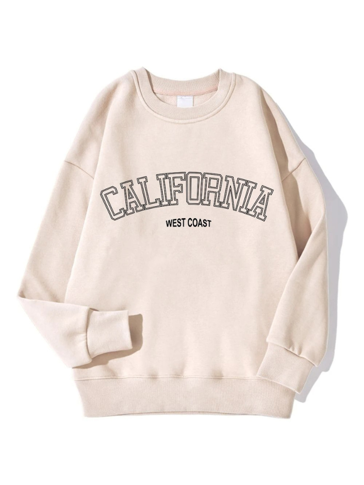 Maxine - Streetwear Herfst California West Coast Oversized Sweatshirt voor Vrouwen