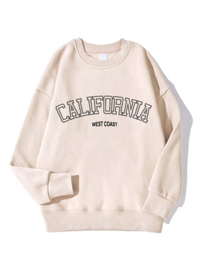 Maxine - Streetwear Herfst California West Coast Oversized Sweatshirt voor Vrouwen