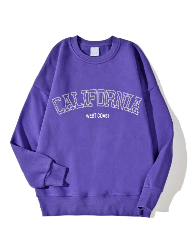 Maxine - Streetwear Herfst California West Coast Oversized Sweatshirt voor Vrouwen