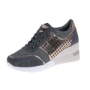 Annabel - Orthopedische hoge hak sneakers met sleehak