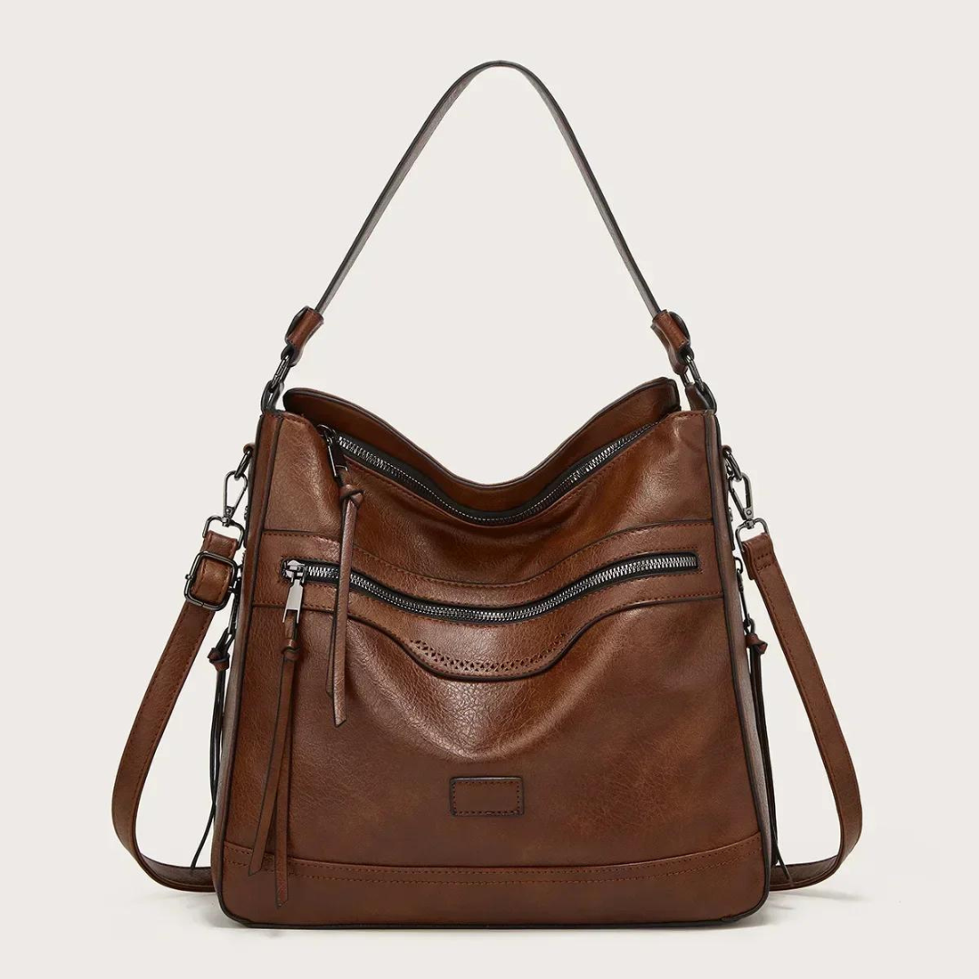 Luxebags | moderne lederen hobo tas