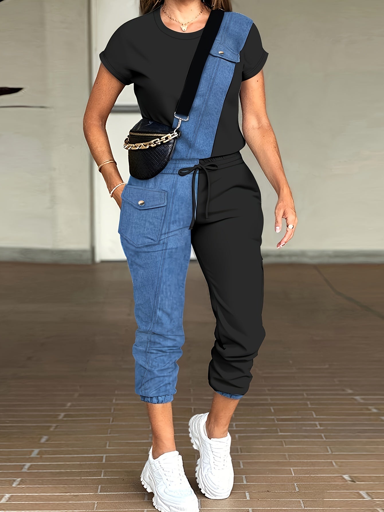 Tweedelige Casual Colorblock Set - Aria