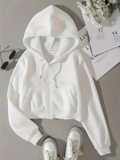 Luda - Hoodie met gedeelde rits