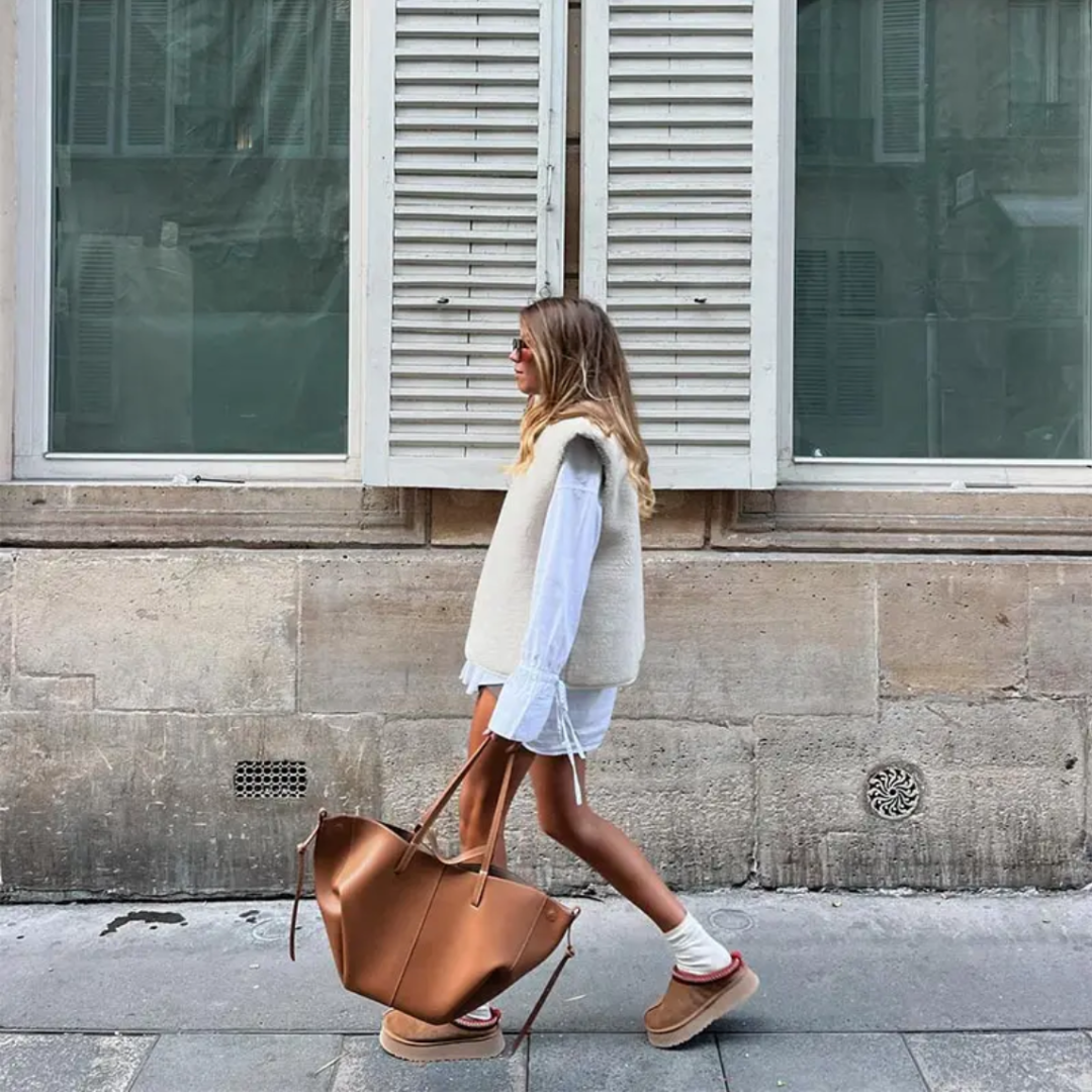 Luca | ruime en elegante leren tas met verfijnde afwerkingen