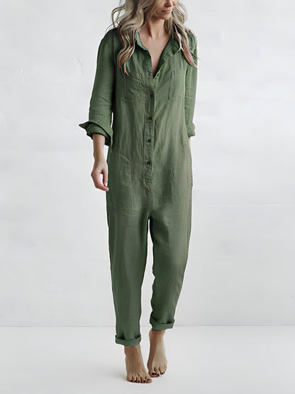 Grace | casual losse jumpsuit met lange mouwen