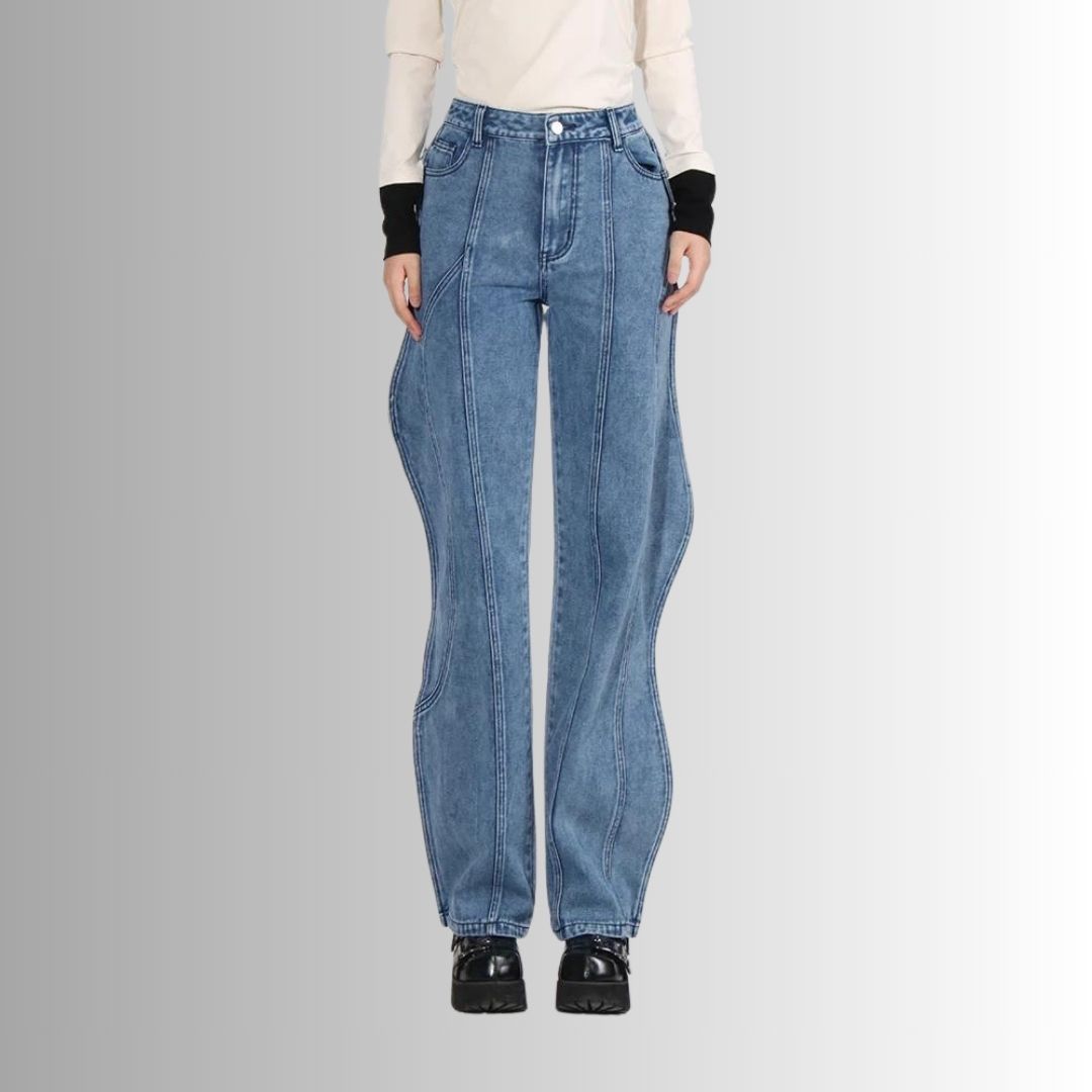 Jeans met hoge taille - Alani