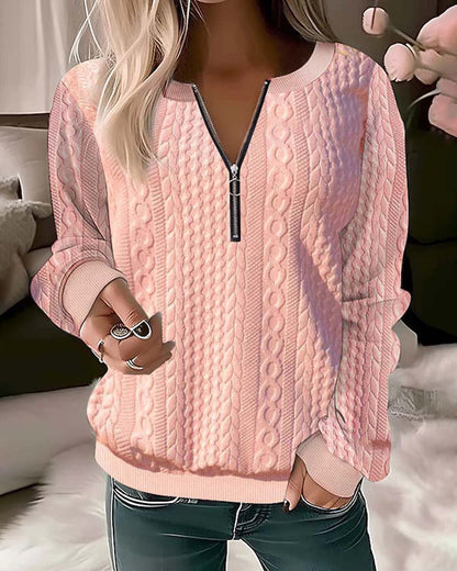 Aleida - Stijlvolle Pullover met Ritssluiting