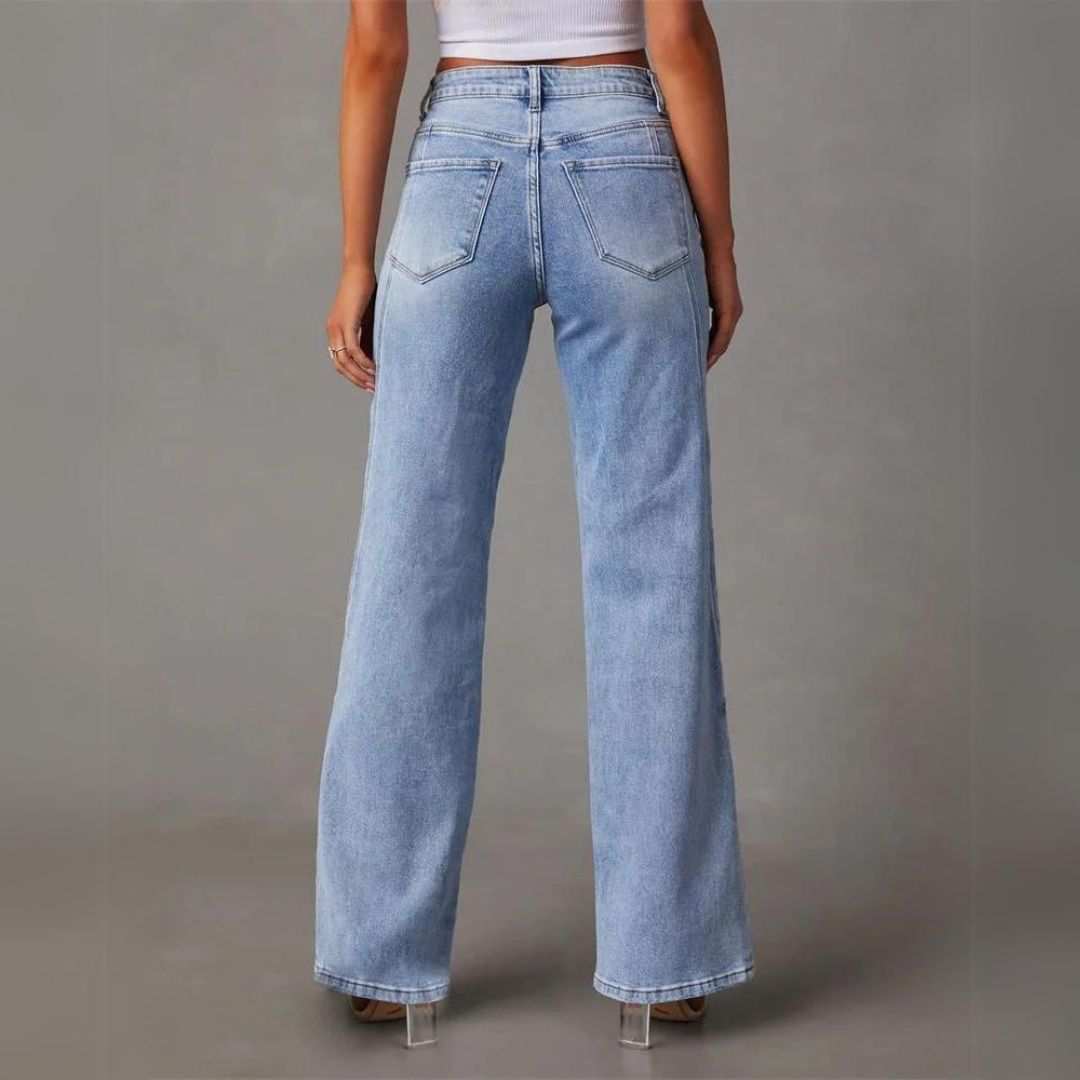 Flare denim jeans dames